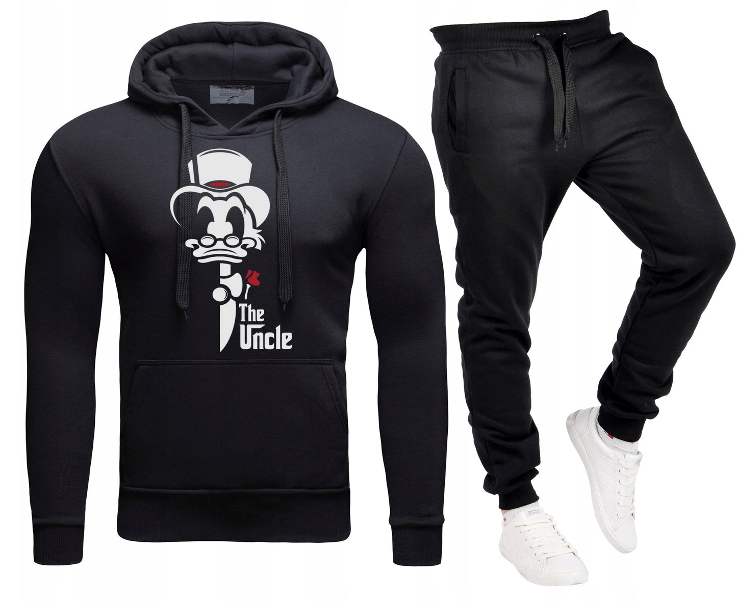 Męski Komplet Dresowy Kaczor Uncle Bluza z kapturem + Spodnie dresowe