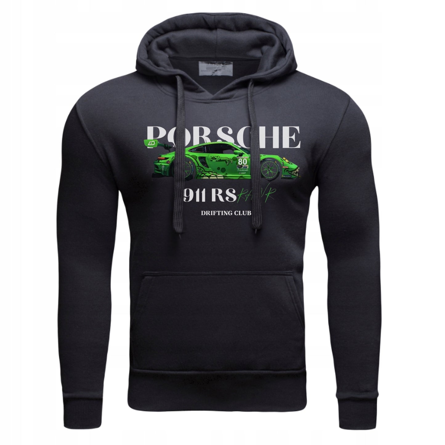 PORSCHE 911 RS NA PREZENT Męska Bluza Dresowa z kapturem z Nadrukiem