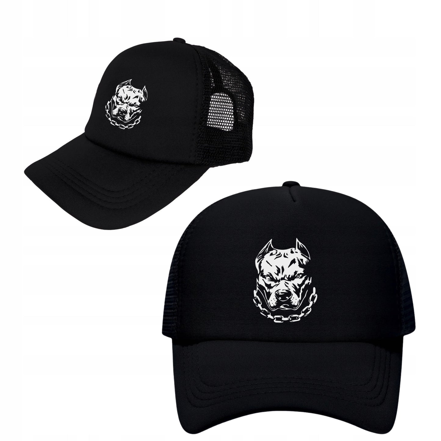 4HIM TWARZ PITBULL CHAIN CZAPKA Z DASZKIEM UNIWERSALNY ROZMIAR REGULOWANY