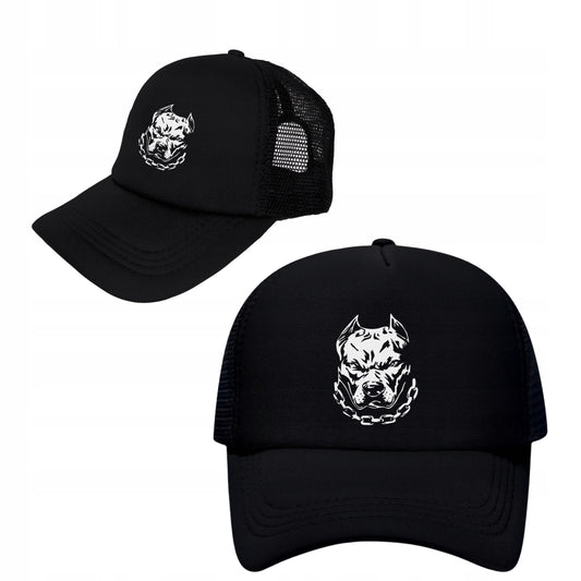 4HIM TWARZ PITBULL CHAIN CZAPKA Z DASZKIEM UNIWERSALNY ROZMIAR REGULOWANY