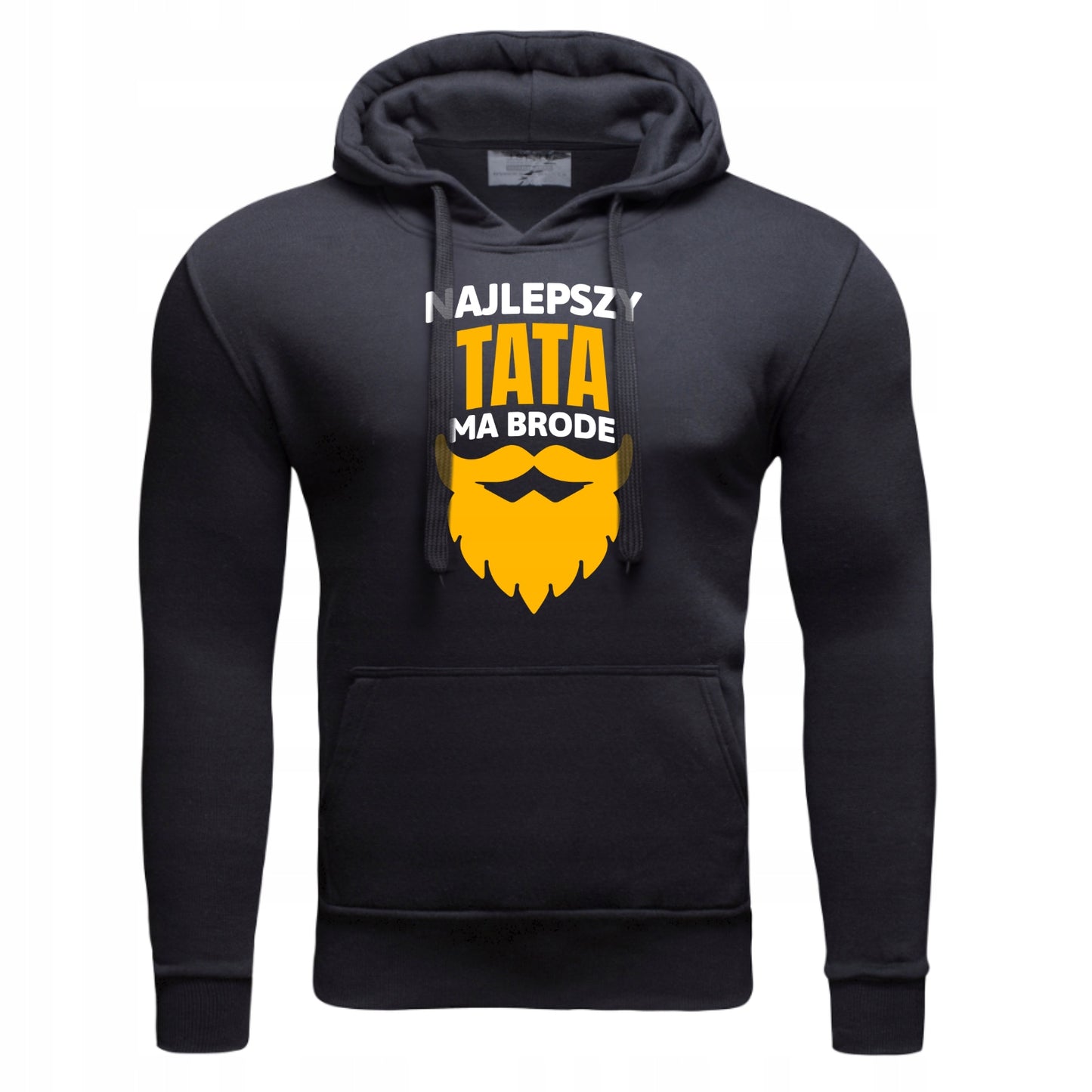 NAJLEPSZY TATA BRODA NA PREZENT Męska Bluza Dresowa kapturem Nadrukiem