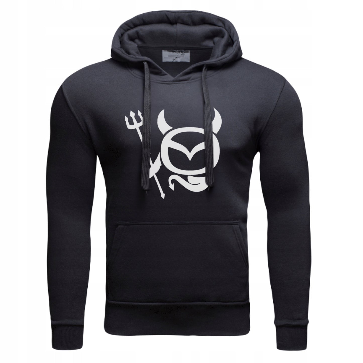 DIABEŁEK MAZDY na prezent Męska Bluza Dresowa z kapturem z Nadrukiem