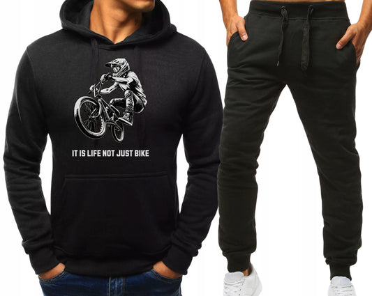 BMW LIFE SPORT DRESOWY MOTOCYKLISTÓW BLUZA Z KAPTUREM +SPODNIE DRESOW