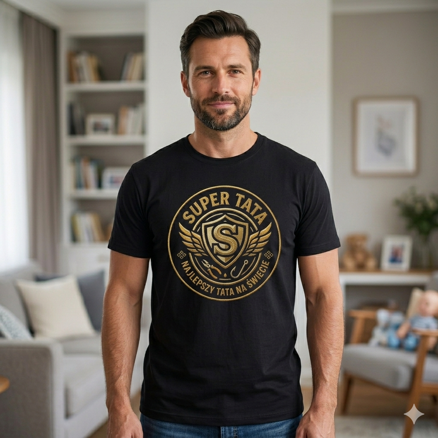 Koszulka T Shirt Super Tata – Prezent, który mówi wszystko dla Taty na Dzień Taty