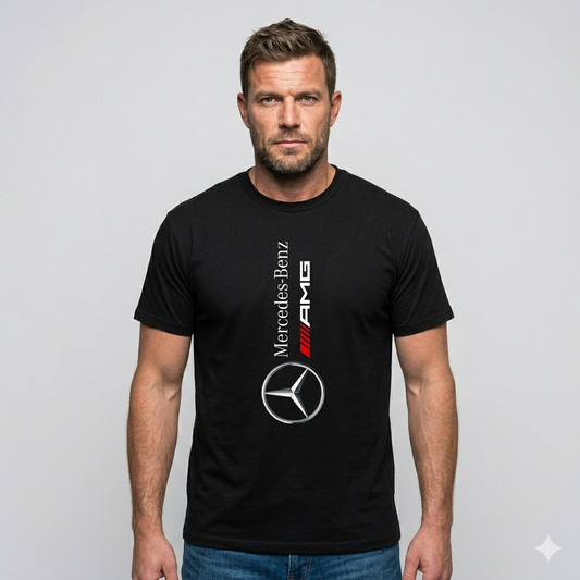 Motoryzacyjna Koszulka T-shirt męska z nadrukiem Mercedes BENZ 100% Bawełna Rozmiary (Kopia)