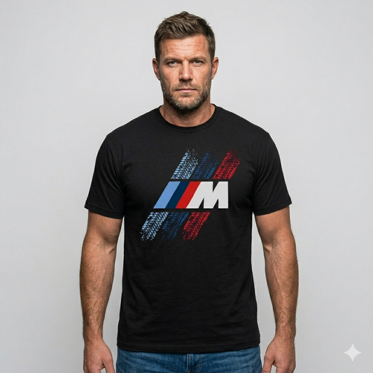 Motoryzacyjna Koszulka T-shirt męska z nadrukiem BMW M  PAKIET100% Bawełna Rozmiary