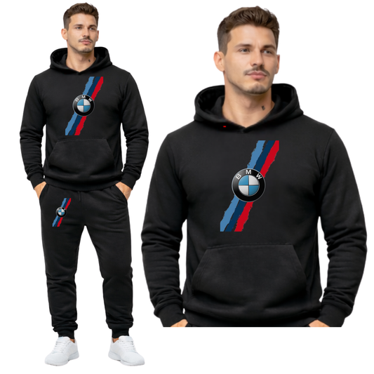 BMW RAINBOW MESKI KOMPLET DRESOWY BLUZA Z KAPTUREM+SPODNIE DRIPO