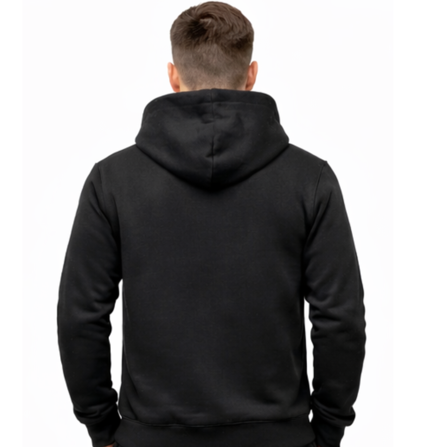 Czarna Męska Bluza Dresowa z kapturem