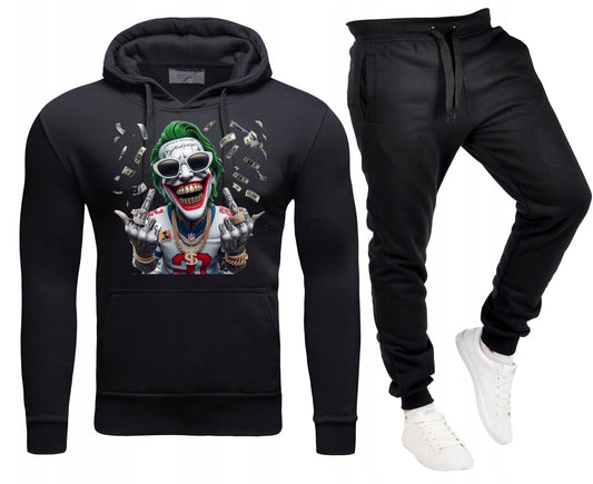 Męski Komplet Dresowy Dolar Jocker Bluza z kapturem + Spodnie dresowe