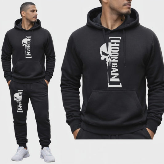 PUNISHER HOOLIGAN MESKI KOMPLET DRESOWY BLUZA Z KAPTUREM+SPODNIE DRIPO